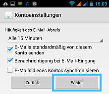 Android: Weitere Einstellungen